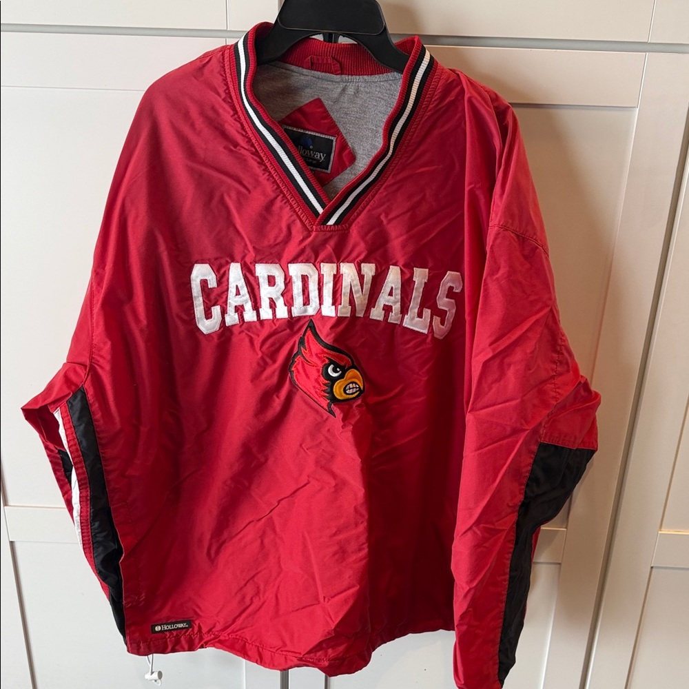 Vintage 90’s Holloway Red Cardinals Windbreaker - Picture 1 of 4